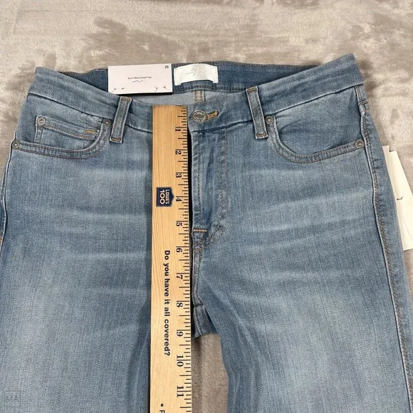 NEW 7 For All Mankind Women's	Jeans Kimmie Straight Leg Slim Illusion 29 Blue - Picture 4 of 9